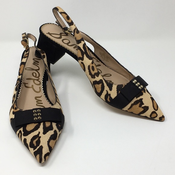Sam Edelman Shoes - [Sam Edelman] Leopard Print Block Heel Pump